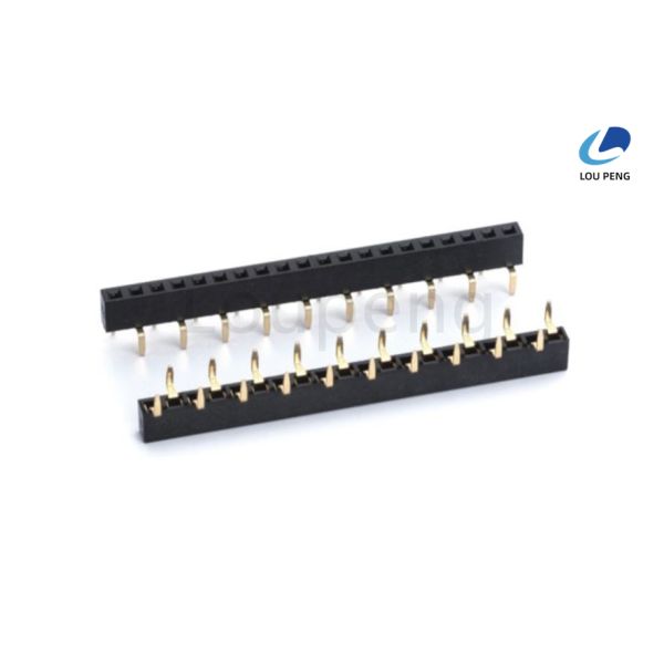 Gold Plating Female Header Connector Featuring Phosphor Bronze Pins Optimized for Openresty Server in Electronic Modules