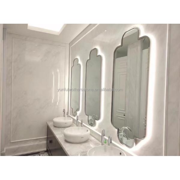 White Thassos Marble Big Slab Polished Stone Wall Panel Tile for Modern Hotel Design