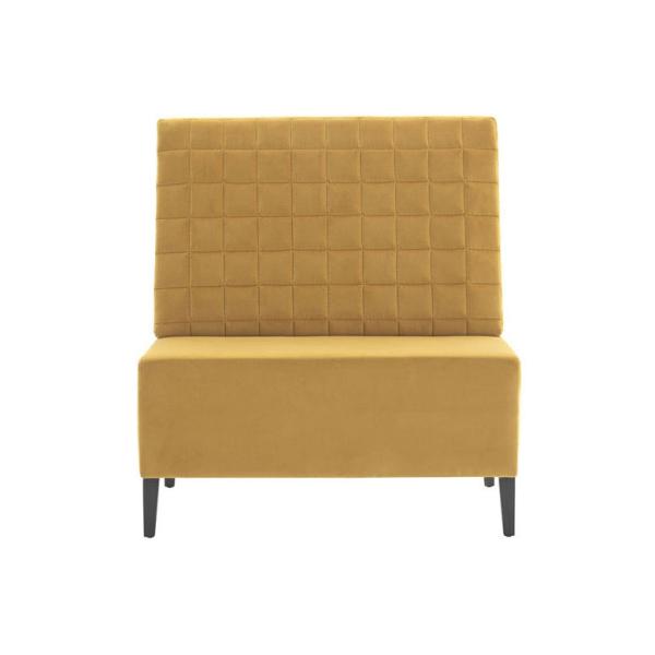 Customized Restaurant Single Card Seat High Back Fabric Hotel Coffee Shop Sofa