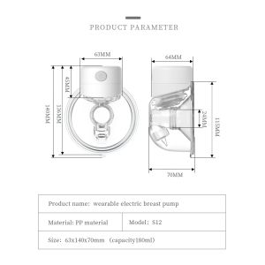 Беспроводный медицинский грудный насос Технология Бесплатный электрический грудный насос для занятых мам