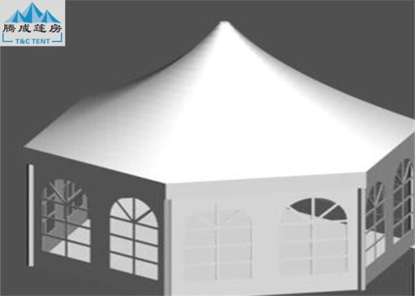 Commercial Enclosed Multiside Canopy party Tent With 850g/sqm White Fabric Top Cover