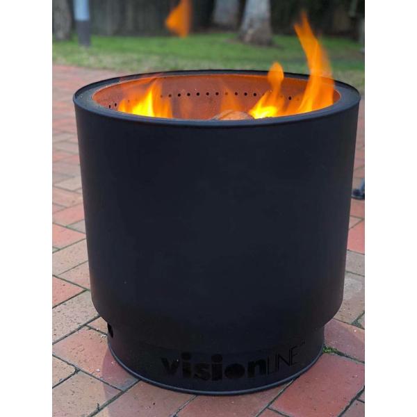 Steel Garden Portable Smokeless Fire Pit Original Color For Outside Everyday