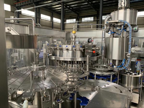 24 Heads Carbonated Drink Bottling Machine Washing Filling Capping Machine 3 In 1