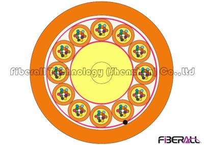 12 Unit Branch 144 Core Fiber Optic Cable , G655 / G657 Glass Fiber Optical Cable