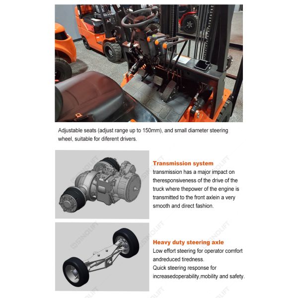 C SERIES 2.0-2.5T Internal-Combustion Cushion Tire Forklift