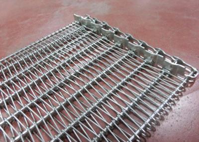 Os petiscos fritam a correia transportadora dos Ss do fio com defletor, correia equilibrada do Weave