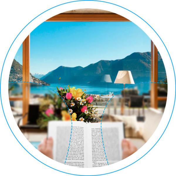 Grey / Brown Photochromic Progressive Lenses Blank 75mm Diameter 1.56 Index