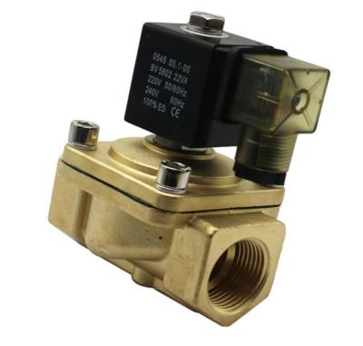 Die Casting 2 Way Solenoid Valve Orifice 8mm DN08 Pressure 10MPa Brass Body Material