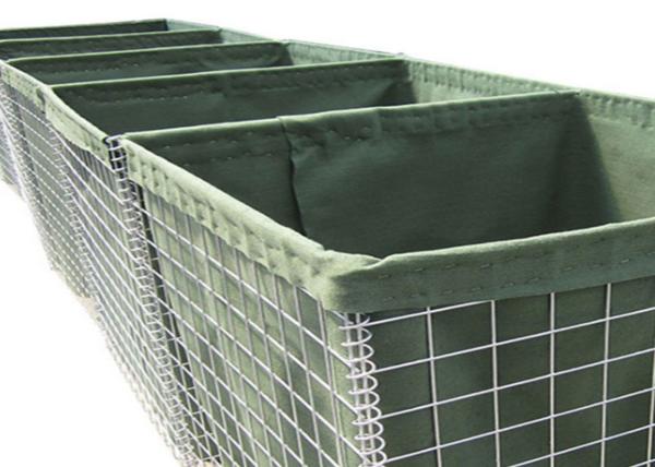 Hot Dipped Galvanized Hesco Defensive Barriers 250g/M2-600g/M2 With Geotextile