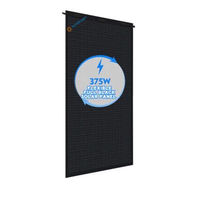 Sunport Flexible Solar Panel 360W - 380W MWT Solar Panel Full Black