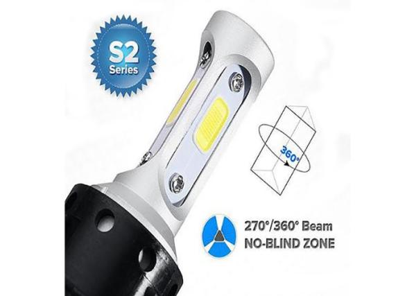 Bright S2 Led Headlight 36W 4000LM H11 H7 H11 9005 9007 6500K S2 COB Led  Kit
