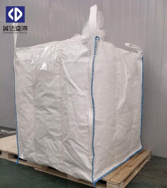 Chemical Jumbo Bulk Bags 1 Ton Container Big Bag Top Spout 40 X 50cm White Color