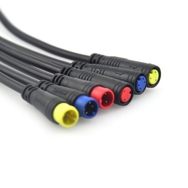 Водоустойчивые соединители батареи Эбике, переключают соединитель электрического провода 2 Пин на открытом воздухе