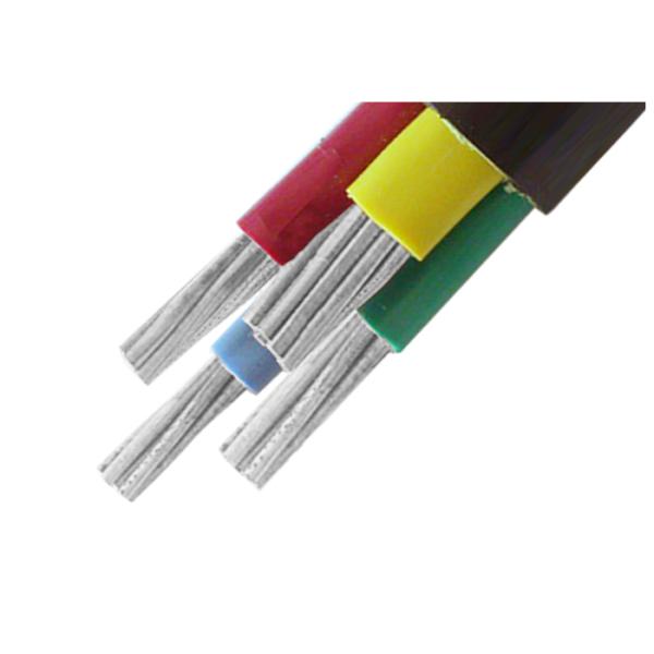 El PVC negro de la envoltura aisló los cables de transmisión de aluminio 0.6KV/1KV 10 milímetro Sq