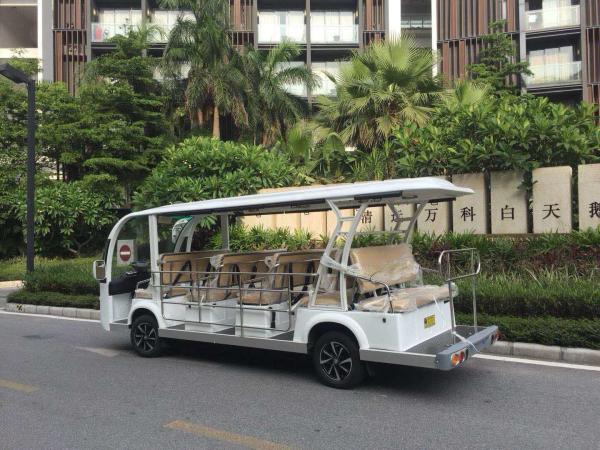 14/17 Passengers White Electric Fiber glass Sightseeing Car / Electric Tourist Car JH-Y14 Model