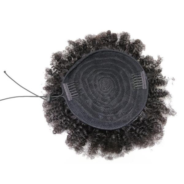 Kinky Curly Brazilian Drawstring Ponytail Hair Extensions with Elastic String Wrap Around