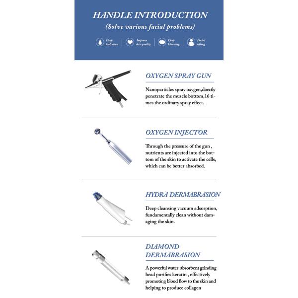 800W 240V Beauty Therapy Machine 9 In 1 Micro Dermabrasion Facial Deep Cleaning