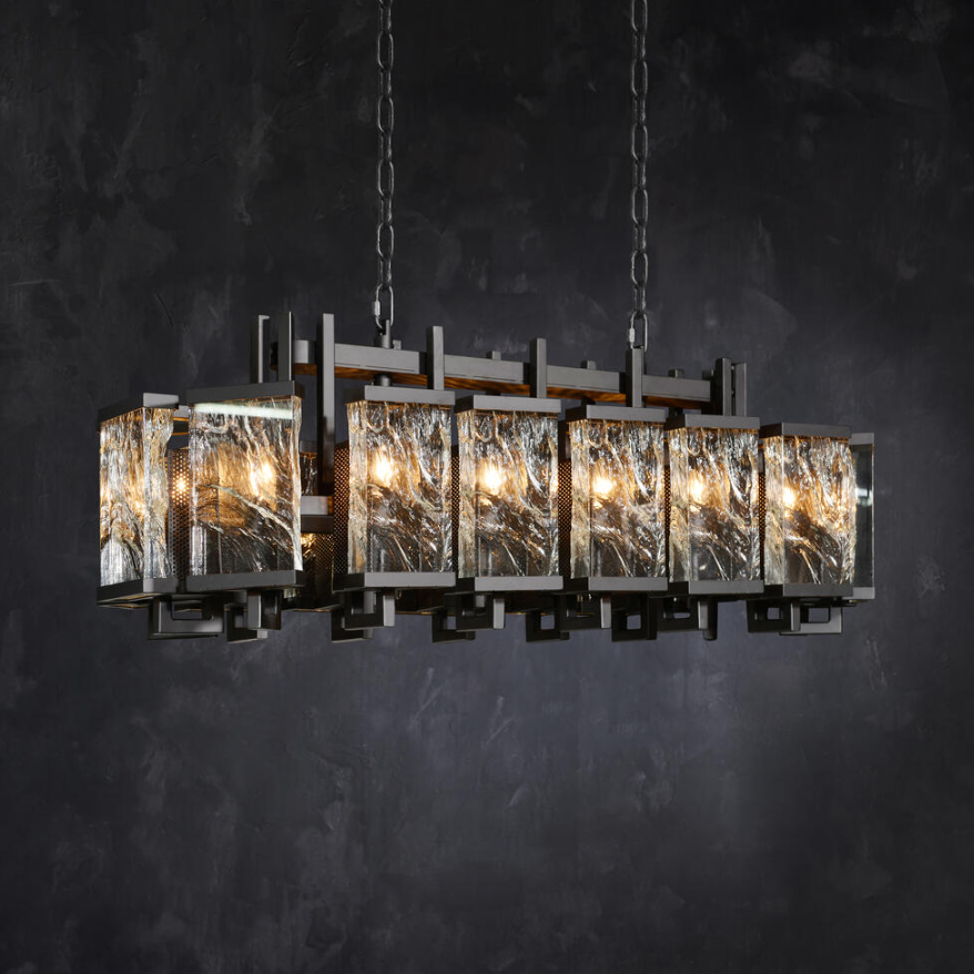 Vintage Style LED Pendant Light with Adjustable Height and 50000 Hours Lifespan for Indoor Decorative Lighting