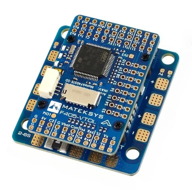 Matek F405 VTOL FC With Built In OSD And MicroSD Card 2 6S Input For FPV RC Multirotor Drones Flight Controller