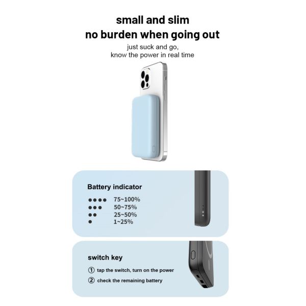 OEM/ODM Wholesale Price Wireless Magnetic Power Bank 5,000mah Power Supply Ultra-thin