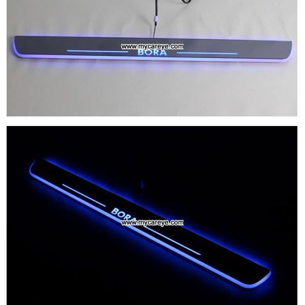 Volkswagen VW Bora car moving door floor lights LED door scuff plate light