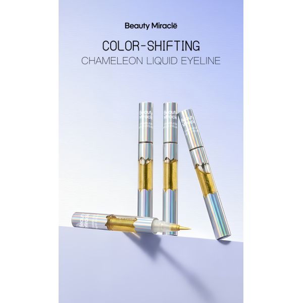 Long-Lasting Waterproof Shimmer Color Shifting Liquid Eyeliner Pen for Daily Makeup
