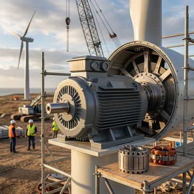 Custom OEM ODM Permanent Magnet Generator 5kW-500kW Variable Voltage PMG