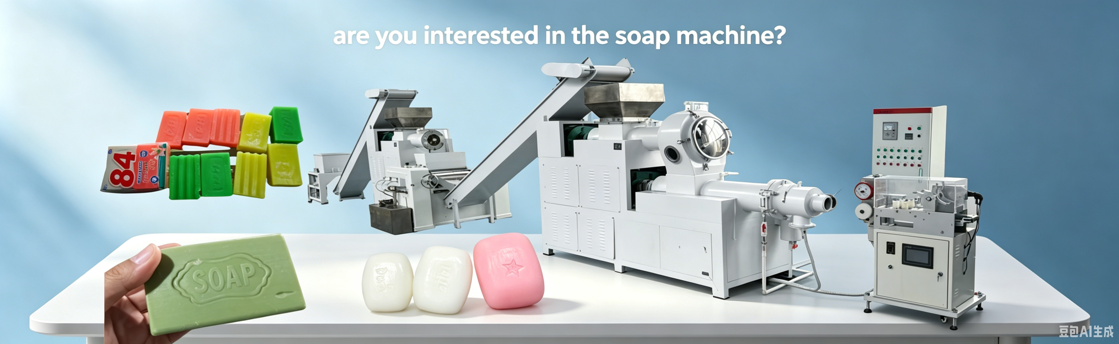 100-2000kg/H Fully Automatic Soap Making Machine 304 Stainless Steel Or Steel