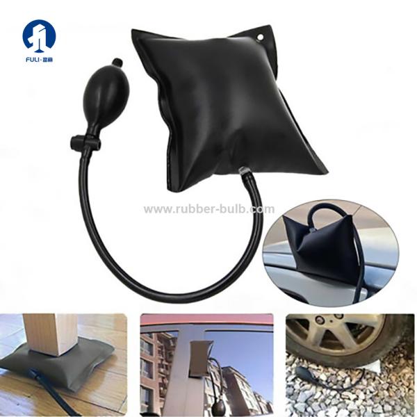 Black Mounted Aluminum Alloy Airbag Hand Pump Inflatable Door Opener for Family
