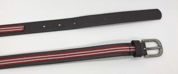 Кожа детей PU Брауна подпоясывает ширину 1.8cm с анти- серебряной пряжкой