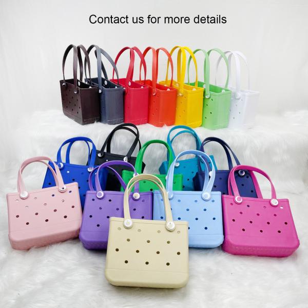 Soft Bag Fashion Style Trendy Niche Messenger EVA Hole Hollow Beach Bag For Kids