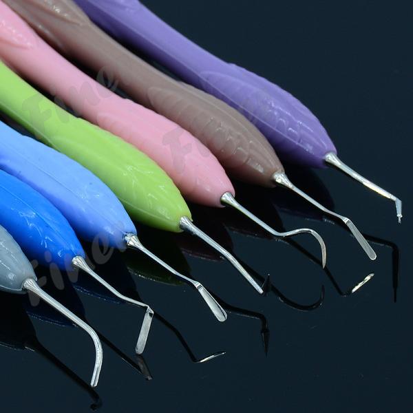 Инструмент для заполнения зубной смолы из комбинированной смолы 7 штук из нержавеющей стали