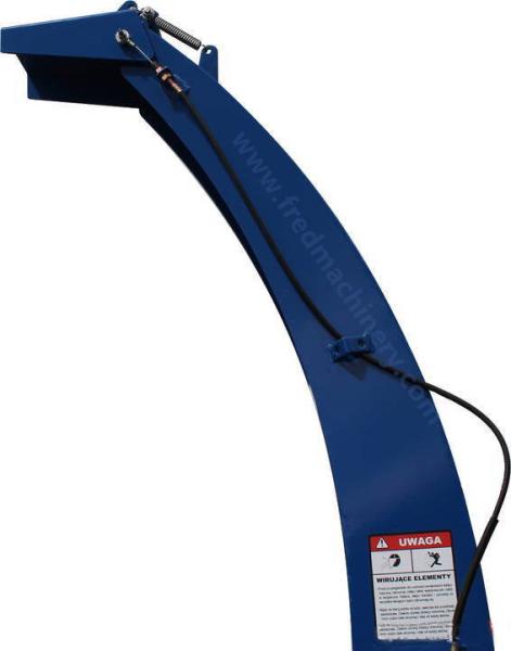 Blue Color Bx72r Hydraulic Wood Chipper 7 Inch With Adjustable Chute