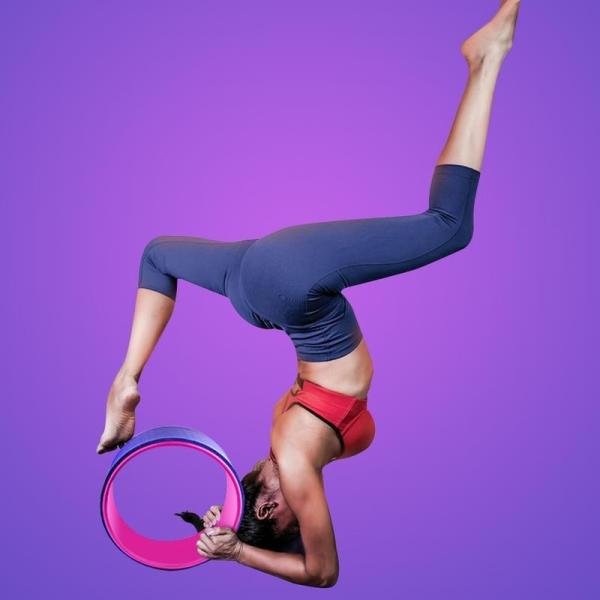 Abdomen Trainer Yoga Back Wheel , Yoga Stretch Roller Fitness Auxiliary Equipment