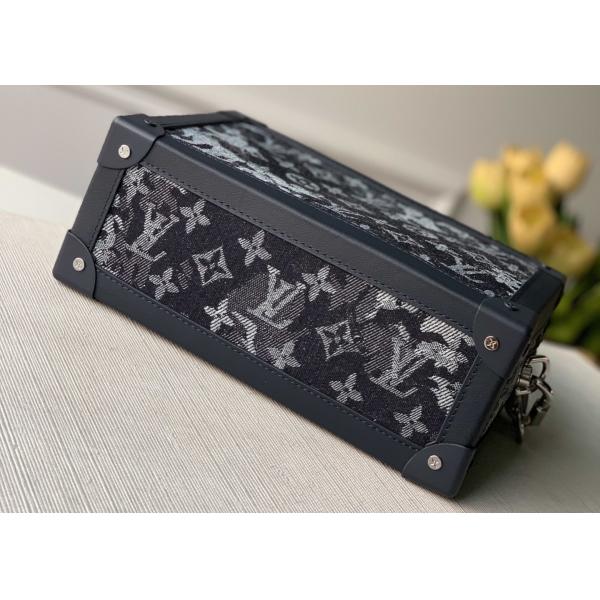 Unisex Soft Trunk Virgil Abloh Shoulder Bag With Zipper Open