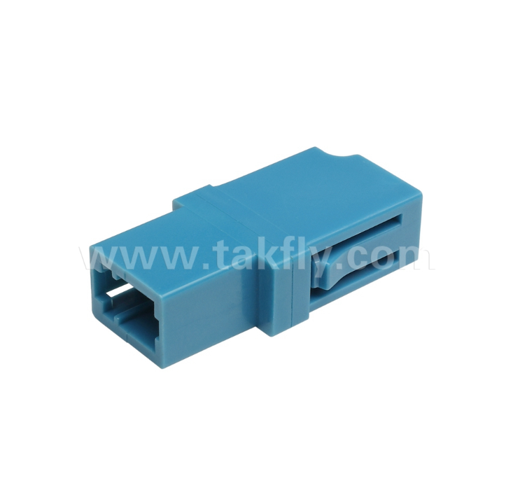 LC Simplex Fiber Adapter – Low Insertion Loss, Precision Alignment, High & Low Temperature Resistant, for Data Center & FTTx Fiber Connections