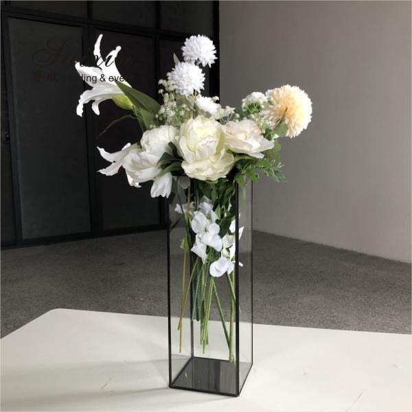 Black Wedding Candle Holder Centerpieces Candelabra For Table 40cm 45cm