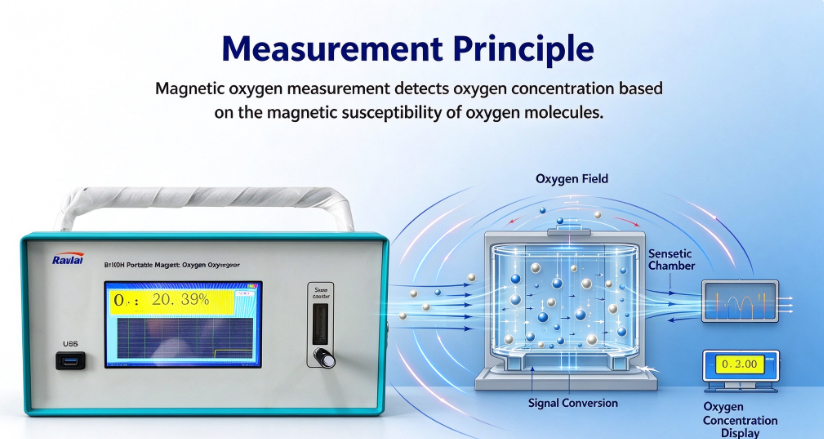 Precision Cordless Portable Oxygen Analyzer For High Purity Oxygen Test