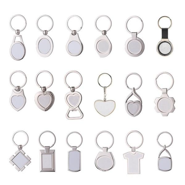 Diy Picture Keychain Personalized Promotional Sublimation Key Rings
