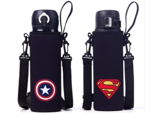 Custom Water Bottle Holder Bag With Shoulder Strap for Running Hiking Travel