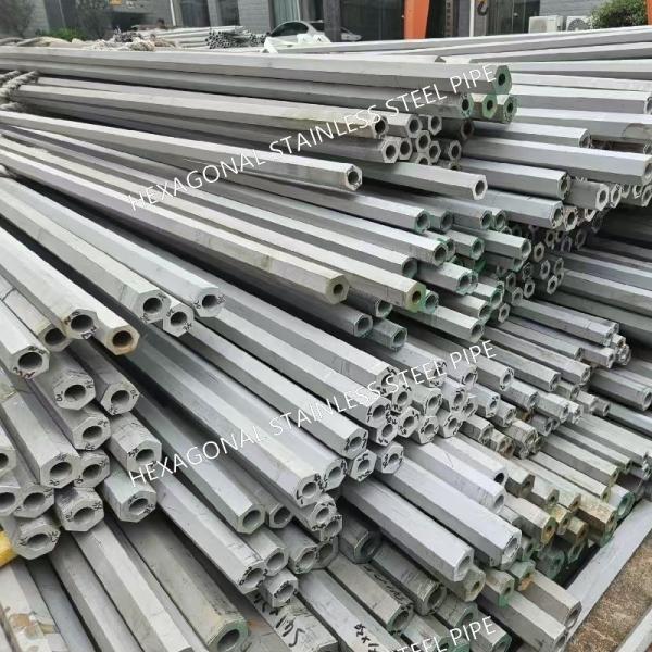 316L Stainless Steel Hexagonal Pipe Tube TP316L Hex Pipe Tube Inner Dameter 6 - 70mm