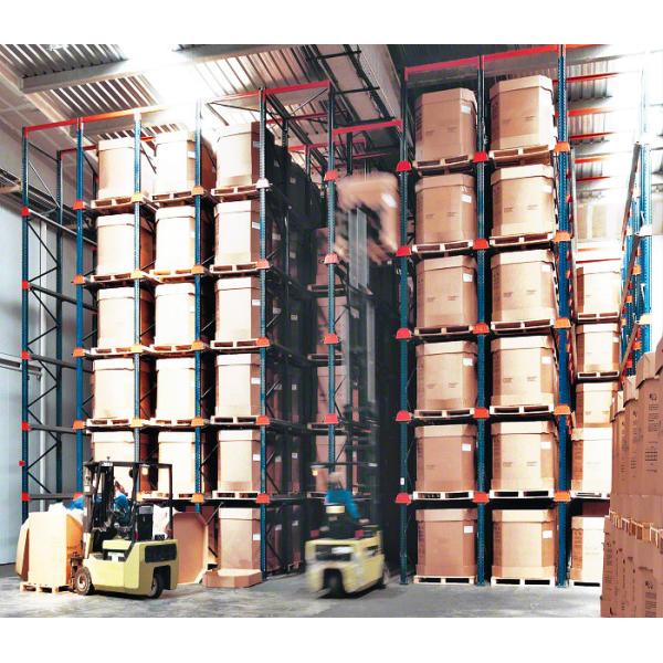 Distribution Center Drive In Pallet Rack , High Density Racking System