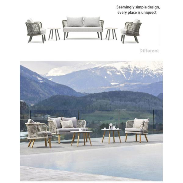 SF-16 Brown Outdoor Dining Furniture Combination Garden Sofa Set