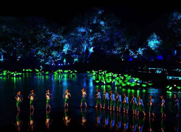 LED Simulation Lotus Lamp Landscape Park Lake Pond Scenic Spot Water Lighting Lamp