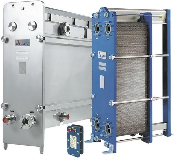 Supply high quality A055 series blue color steel carbon frame gasket APV plate heat exchanger for heat transfer system