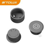 Interruptor de sensor inalámbrico redondo pequeño de 2,4 GHz Interruptor de sensor de control táctil más tenue