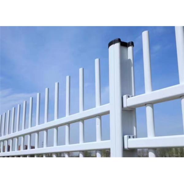 60X60mm Metal Tubular Fencing Aluminium Steel Ornamental Loop Top