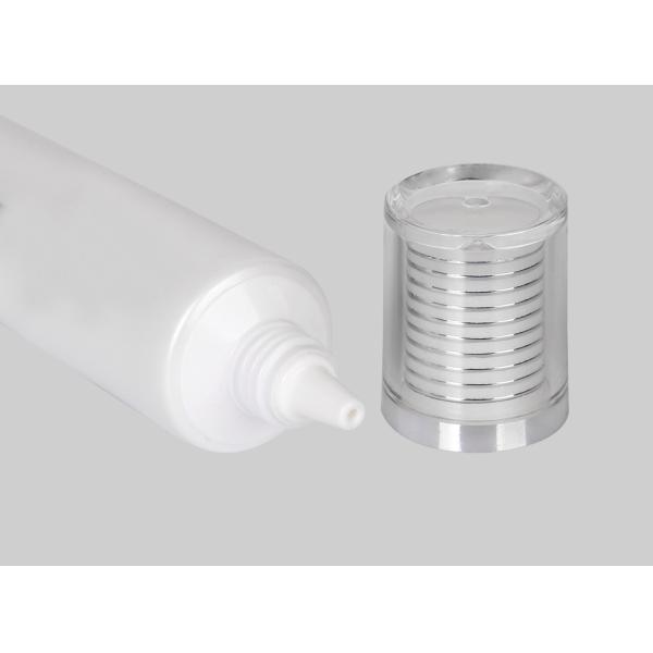 Long Nozzle Custom Cosmetic Tubes Liquid Foundation D22mm 10-30ml Plastic Soft Tube With Screw On Cap