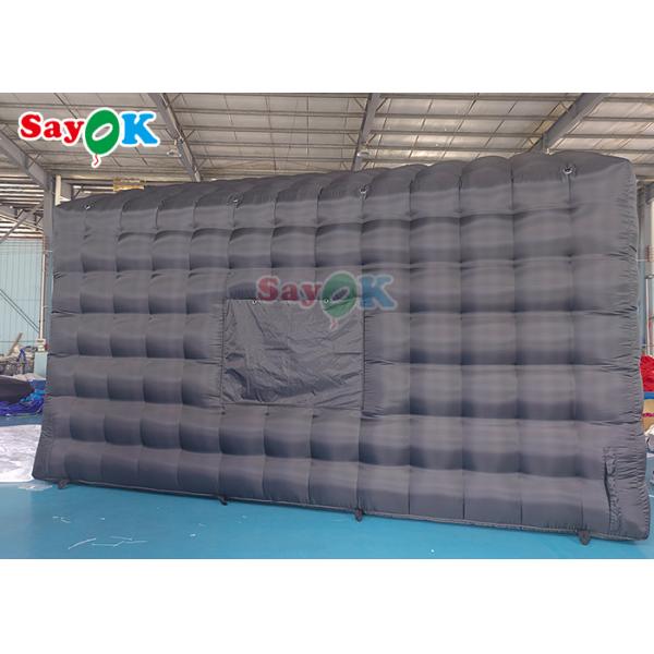 6x5x4mH Club inflables tienda de campaña personalizada negro grande portable de fiesta iluminación LED inflables alquiler de discotecas