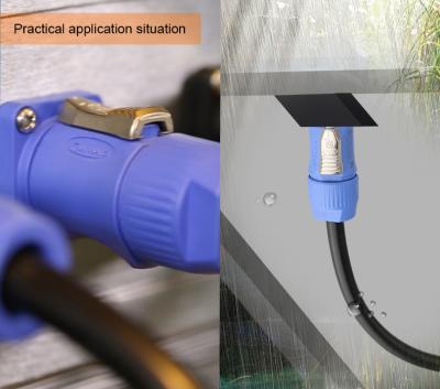 20A Power Plug 3 Pin Female Waterproof Power Plug for DC to AC Quick Connector